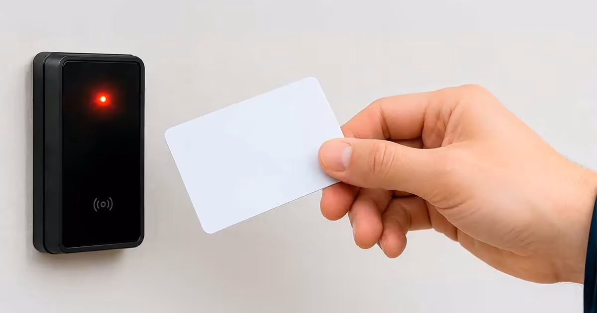 Sistema de control de accesos con tarjeta en comunidad en Palma de Mallorca.
